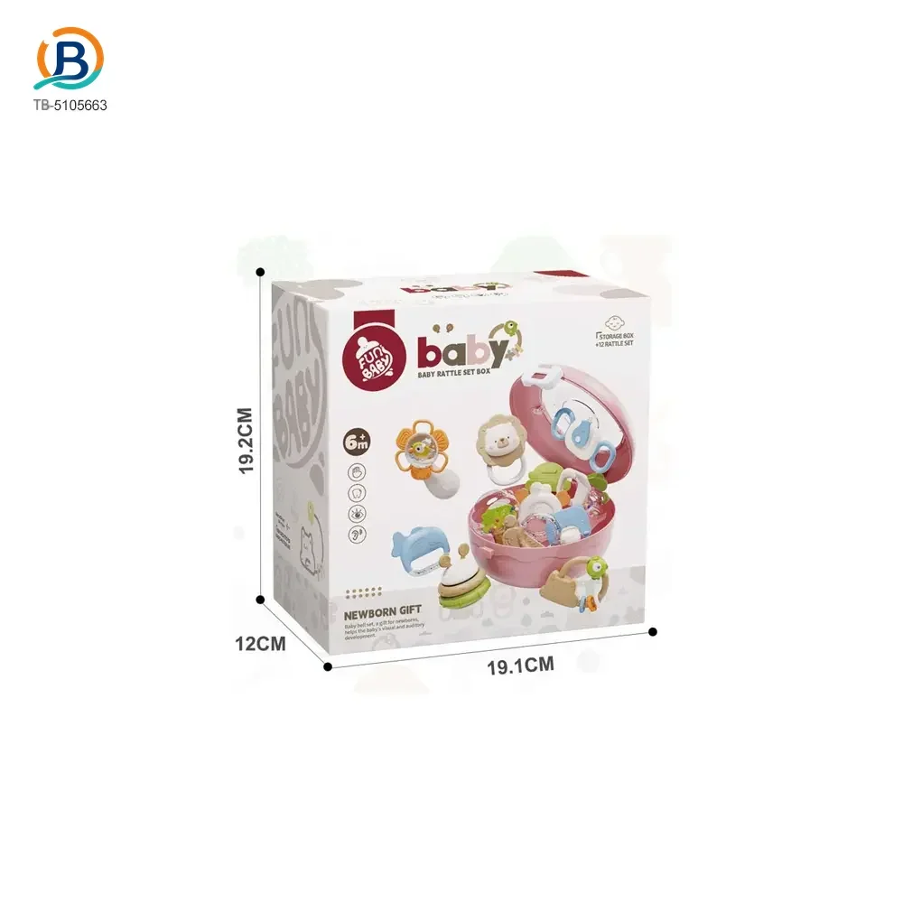 Baby Rattles Teethers Set with Storage Box, Infant Sensory Toys-toys for babies 6-12 months (TB-5105663) — product photograph 6
