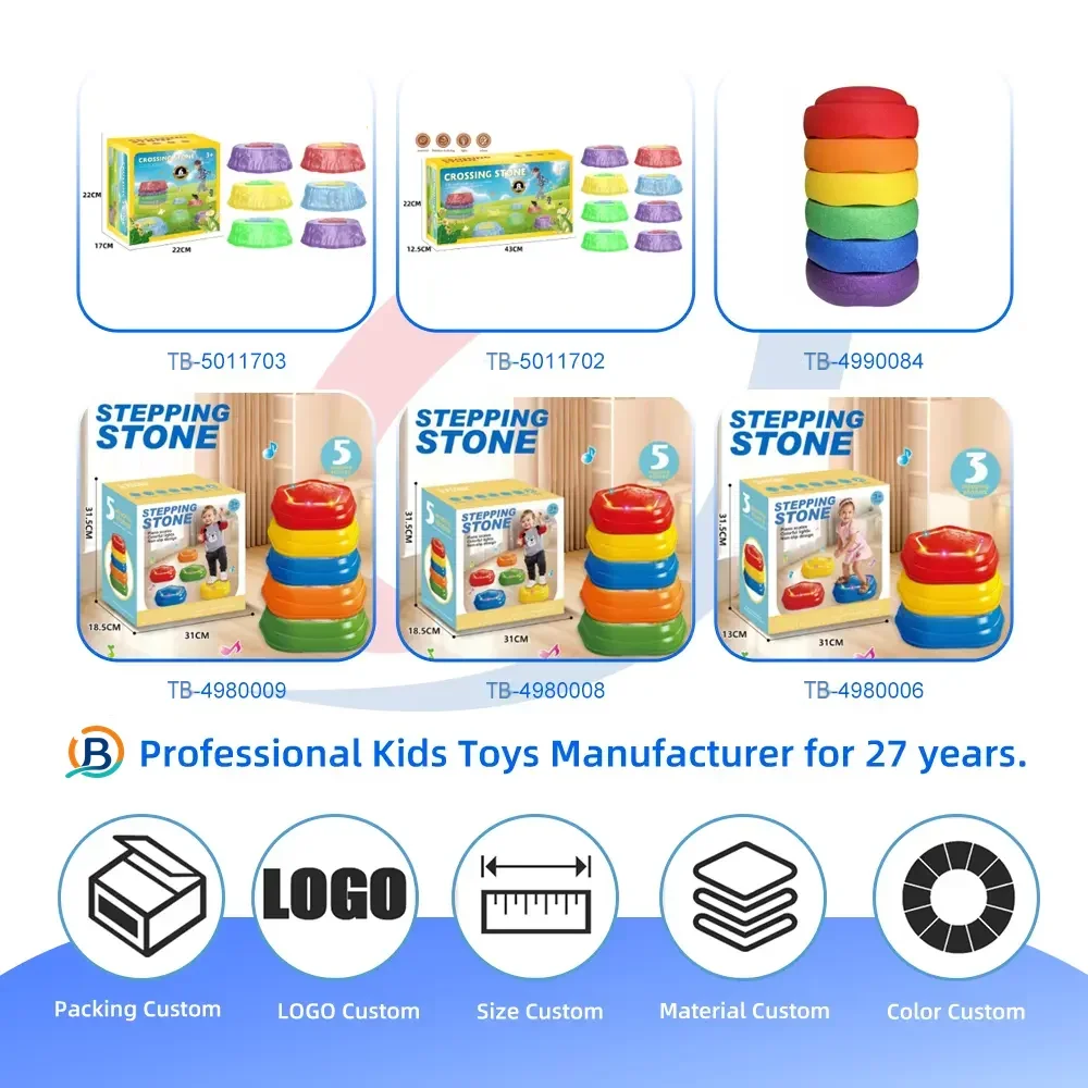 Balance Sensory Stepping Stones Indoor Outdoor Play With Light & Music-Baby Toys Wholesale (TB-5050908) — product photograph 5