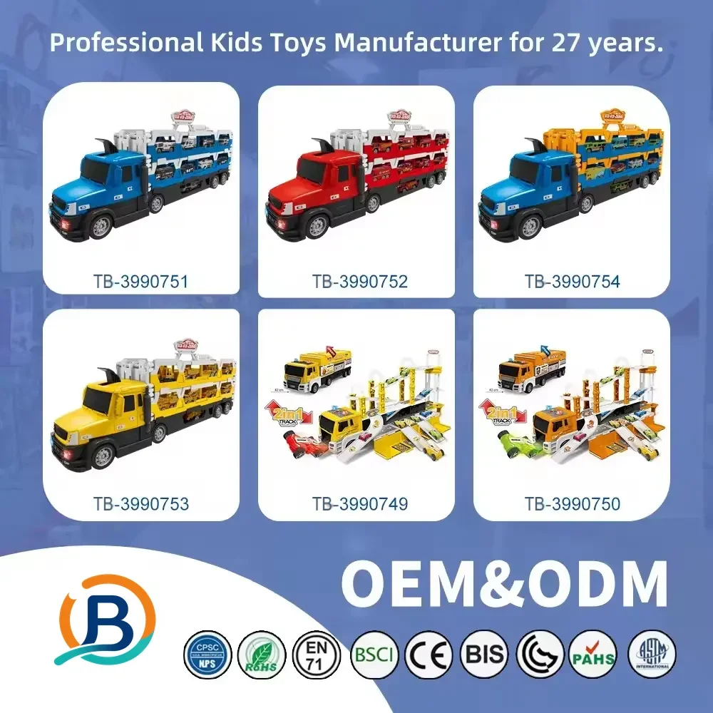 Carrier Truck Race Track Toddler Toys, Transport Truck Car Toy Foldable Track for Kids (TB-4382419) — product photograph 15