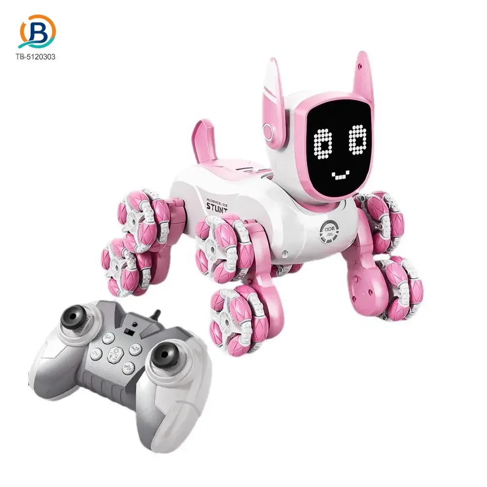 Intelligent Voice Control Eight-Wheel Stunt Robot Dog with Light and Music (TB-5120303) — product photograph 3