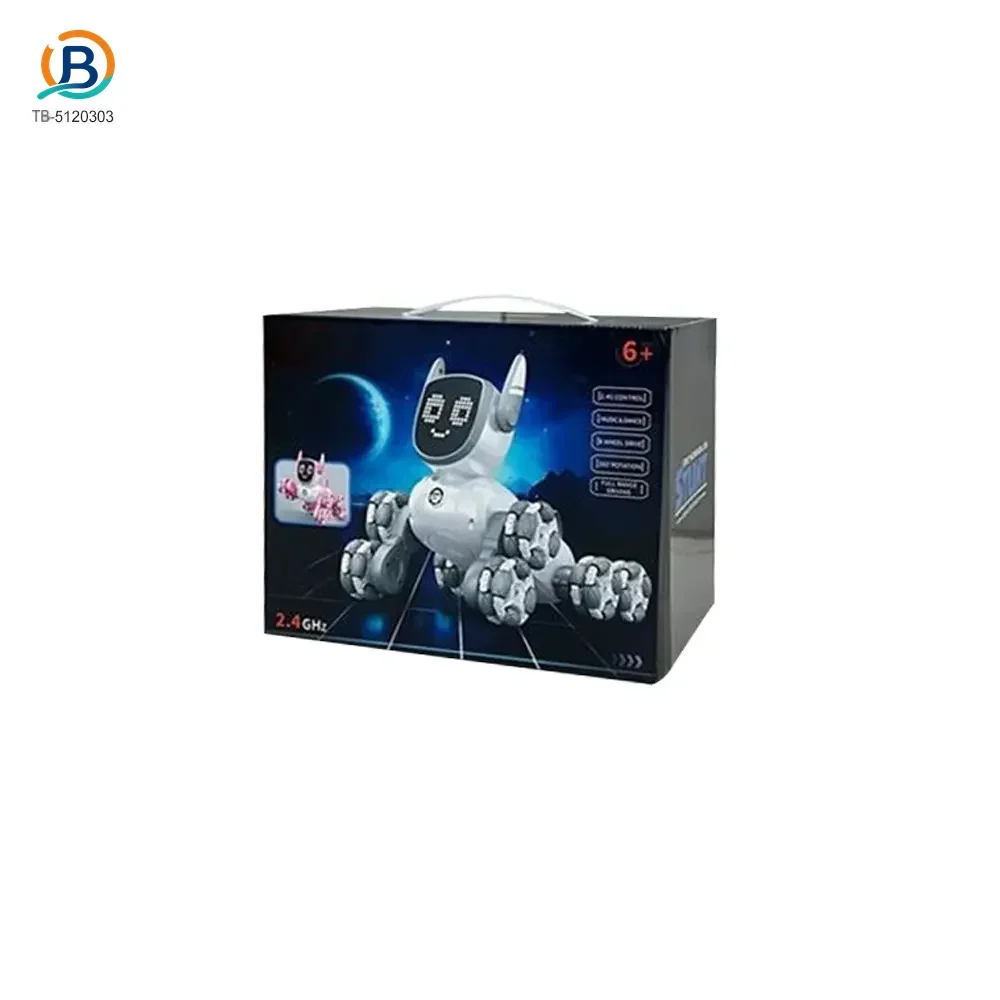 Intelligent Voice Control Eight-Wheel Stunt Robot Dog with Light and Music (TB-5120303) — product photograph 4