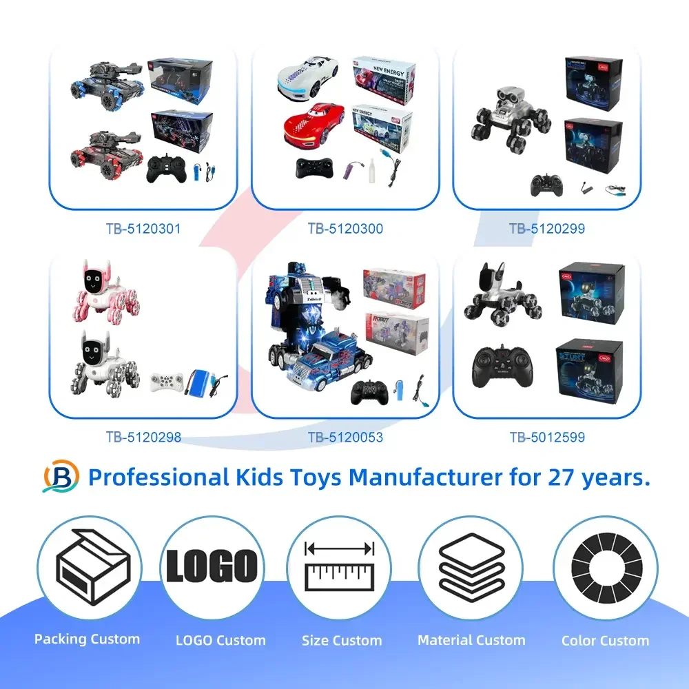 Intelligent Voice Control Eight-Wheel Stunt Robot Dog with Light and Music (TB-5120303) — product photograph 5