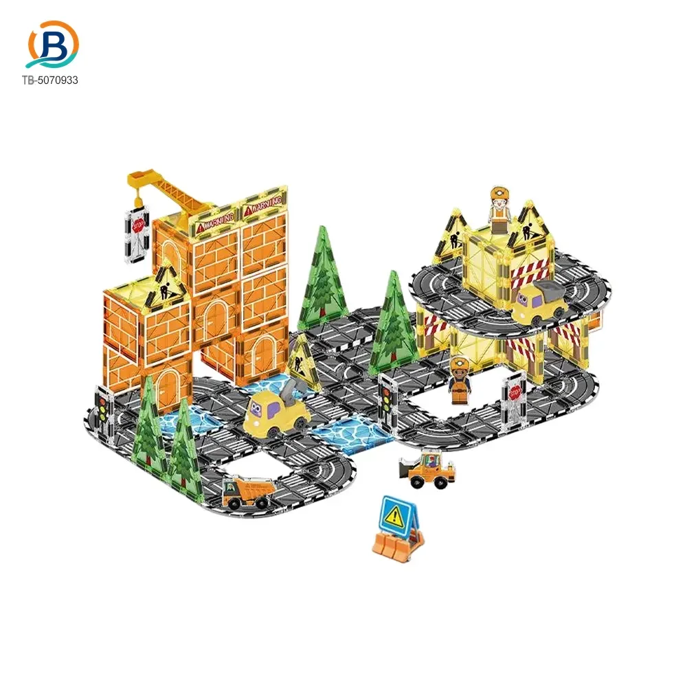 Engineer Magnetic Tile Sets For Kids, STEM Montessori Toy (TB-5070933) — product photograph 1