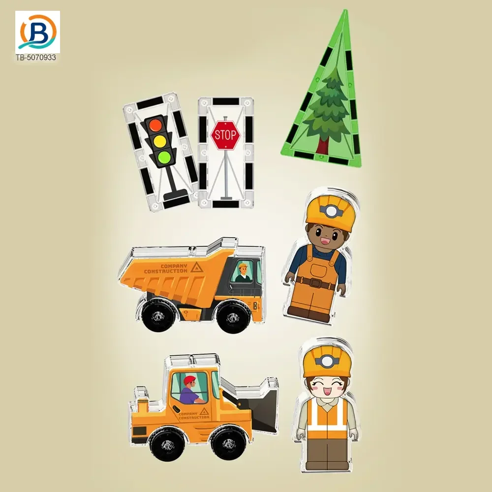Engineer Magnetic Tile Sets For Kids, STEM Montessori Toy (TB-5070933) — product photograph 5