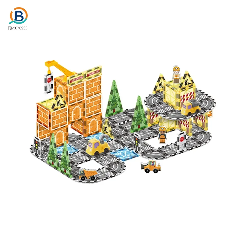 Engineer Magnetic Tile Sets For Kids, STEM Montessori Toy (TB-5070933) — product photograph 6