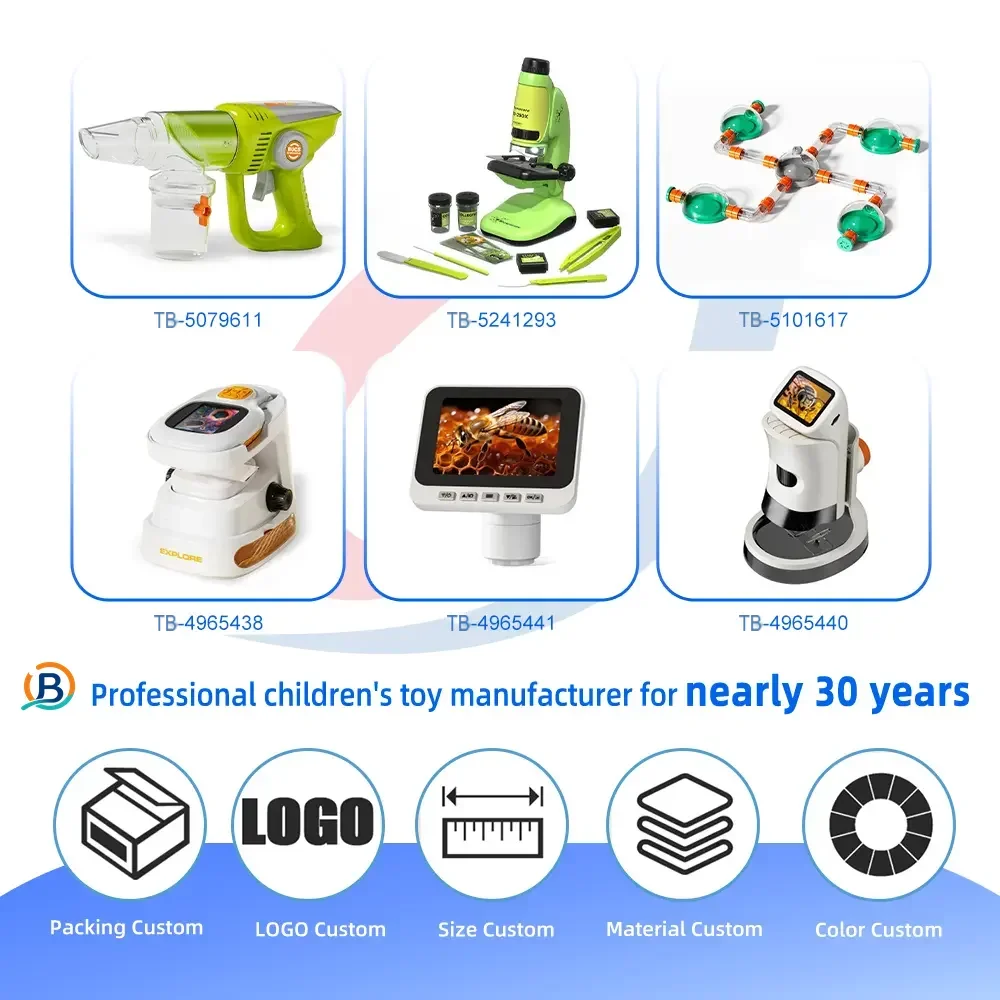 Kids’ Magnetic Microscope Toy, Ultra-High Magnification (TB-4025215) — product photograph 6