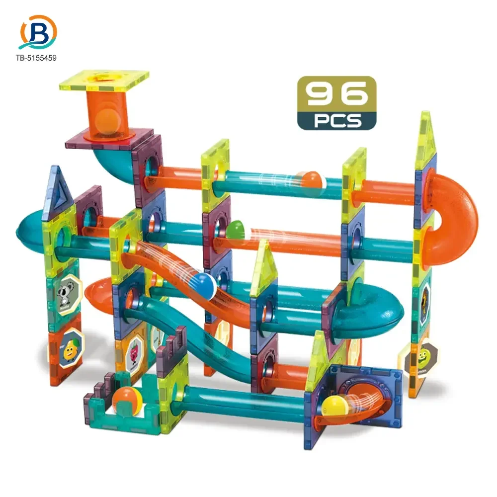 Magnetic Tiles Marble Run, 3D Magnetic Building Blocks Set Race Track Toy for Kids (TB-5155459) — product photograph 1