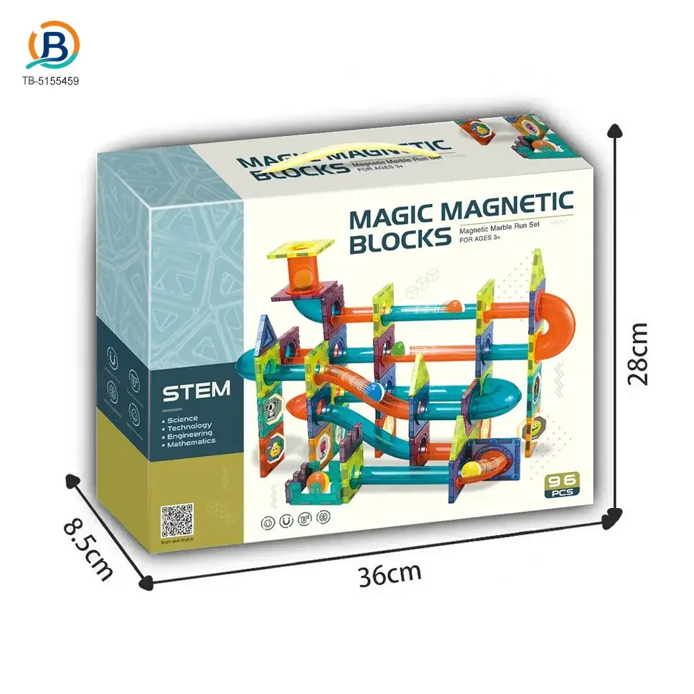 Magnetic Tiles Marble Run, 3D Magnetic Building Blocks Set Race Track Toy for Kids (TB-5155459) — product photograph 5