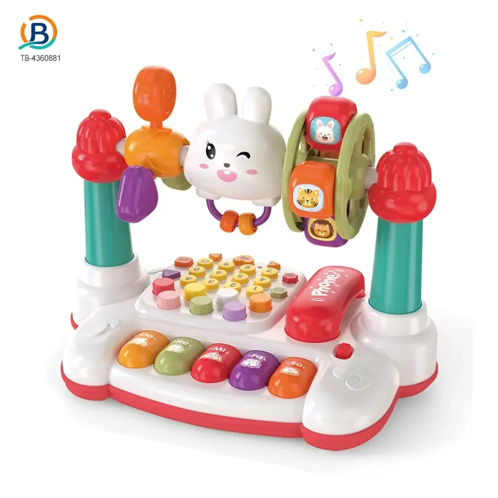 Cartoon Baby Interactive Music Light Keyboard Telephone Toy (TB-4360881) — product photograph 1