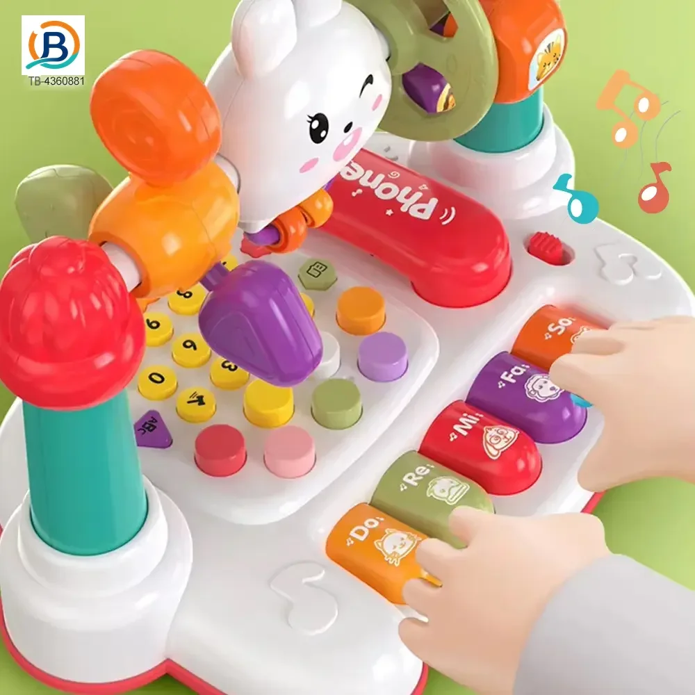 Cartoon Baby Interactive Music Light Keyboard Telephone Toy (TB-4360881) — product photograph 2