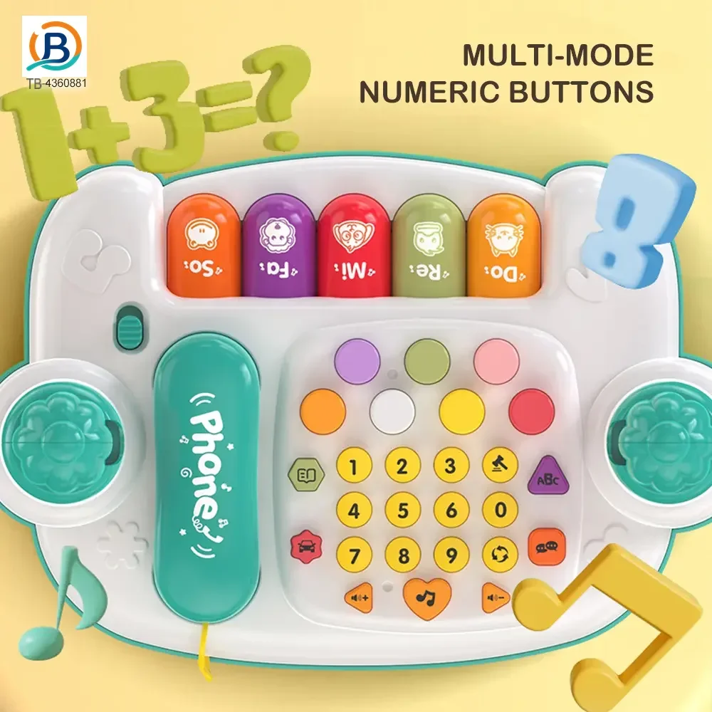 Cartoon Baby Interactive Music Light Keyboard Telephone Toy (TB-4360881) — product photograph 4