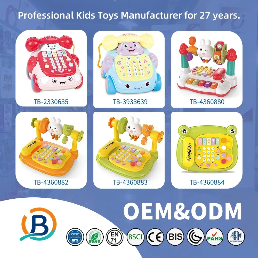 Cartoon Baby Interactive Music Light Keyboard Telephone Toy (TB-4360881) — product photograph 8