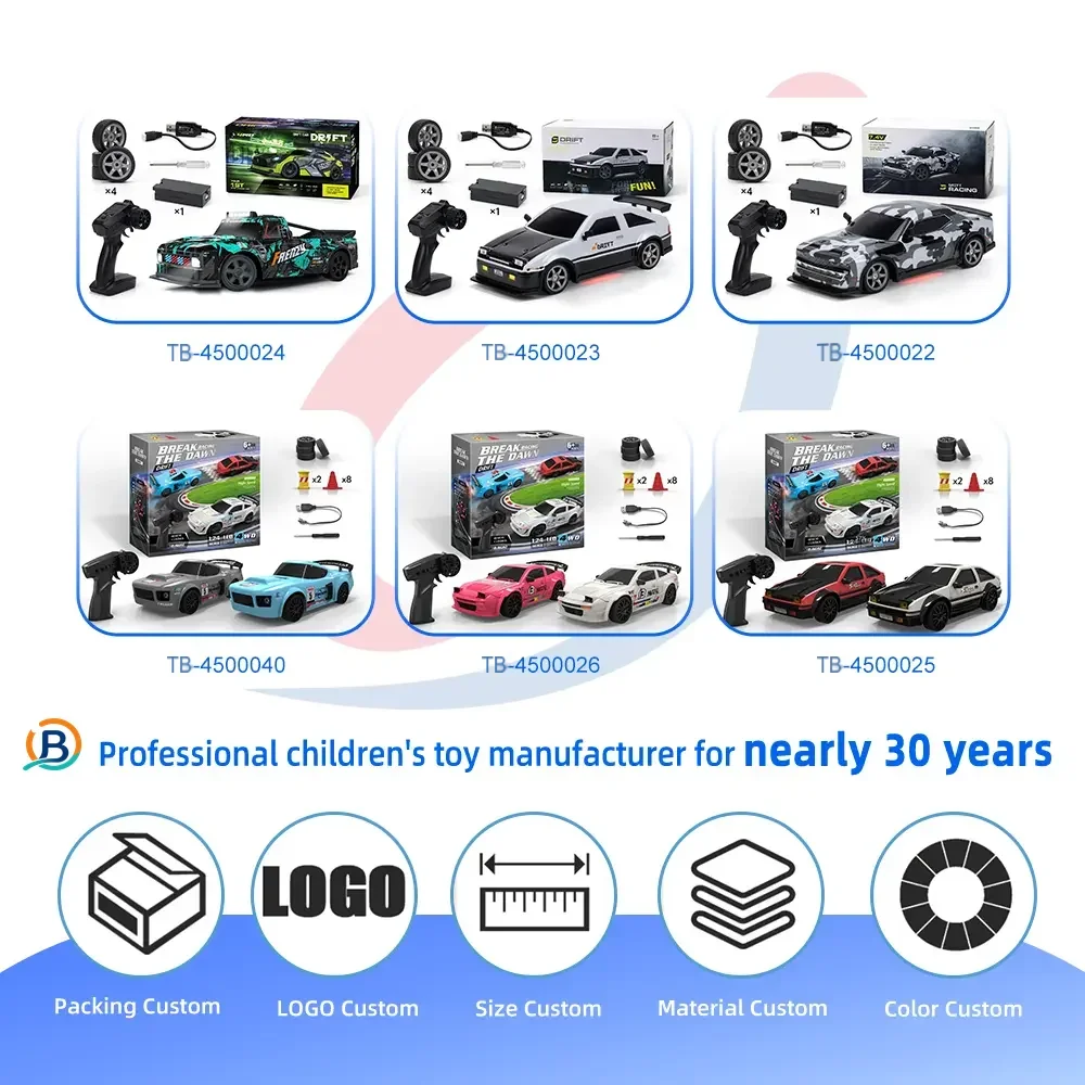 1:16 RC Drift Car, 4WD RC High-Speed Drift Car for Kids, with LED Lights (TB-4497595) — product photograph 7