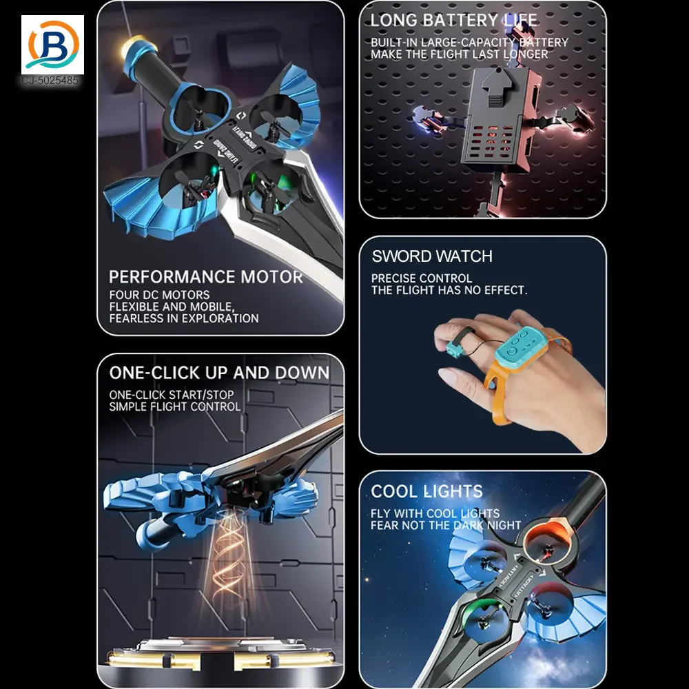 Gesture-Controlled Levitating RC Flying Sword Toy-RC Toys Wholesale Suppliers (TB-5025485) — product photograph 3