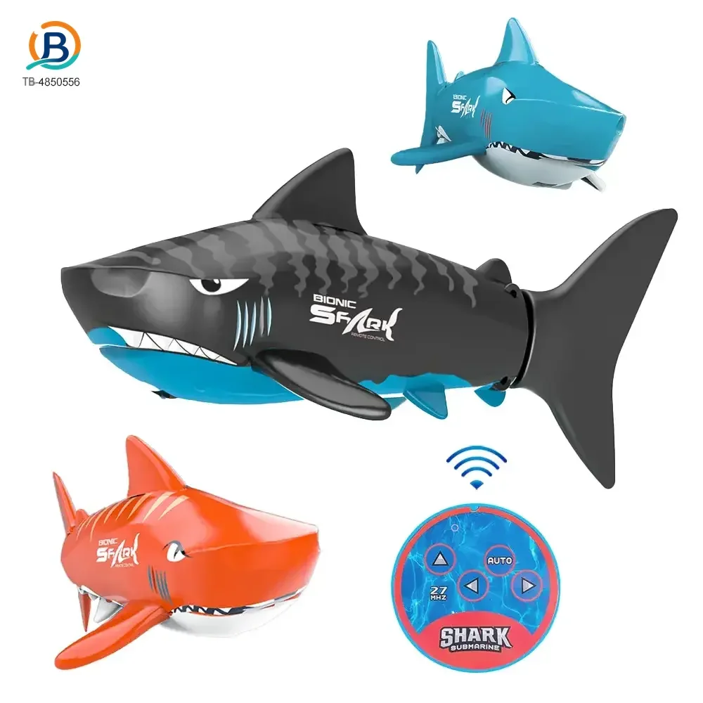 Electric Waterproof Remote Control Shark, Infrared-Controlled Water Toy- RC Shark Toy (TB-4850556) — product photograph 1