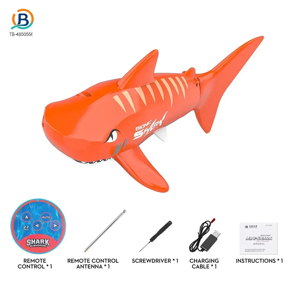 Electric Waterproof Remote Control Shark, Infrared-Controlled Water Toy- RC Shark Toy (TB-4850556) — product photograph 4