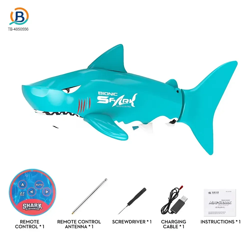 Electric Waterproof Remote Control Shark, Infrared-Controlled Water Toy- RC Shark Toy (TB-4850556) — product photograph 5