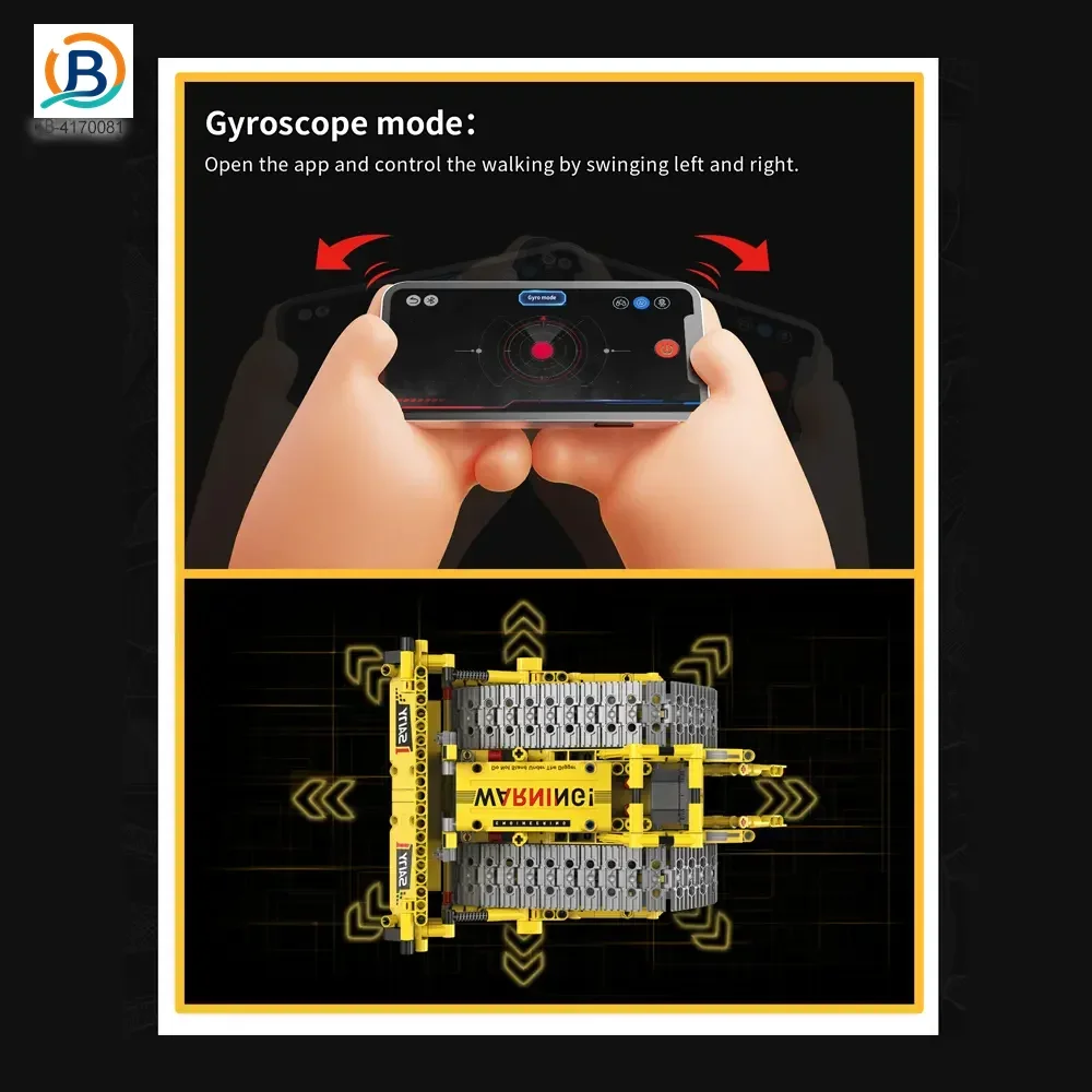 5-in-1 Engineering Building Set With RC & APP, STEM Educational Toy (TB-4170081) — product photograph 5