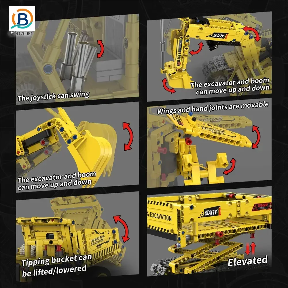 5-in-1 Engineering Building Set With RC & APP, STEM Educational Toy (TB-4170081) — product photograph 8