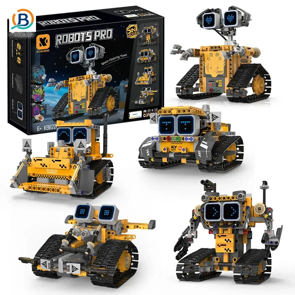 STEM Robot Building Kit, 5-in-1 Robot, Programmable, Remote & App Control (TB-5063053) — product photograph 1