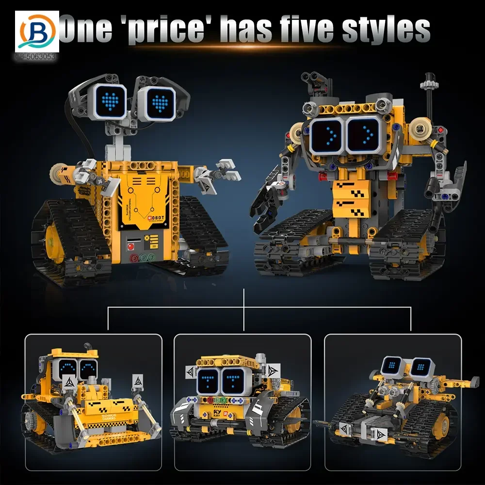 STEM Robot Building Kit, 5-in-1 Robot, Programmable, Remote & App Control (TB-5063053) — product photograph 3