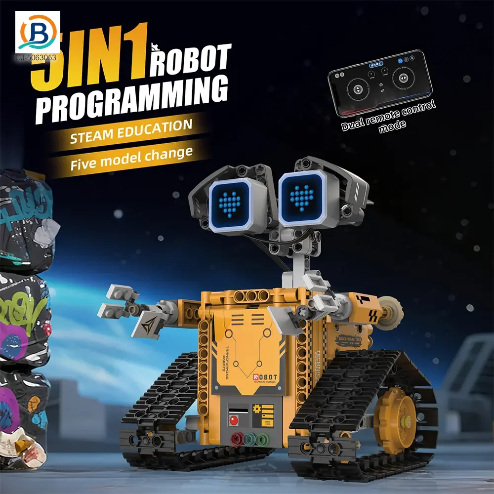 STEM Robot Building Kit, 5-in-1 Robot, Programmable, Remote & App Control (TB-5063053) — product photograph 4
