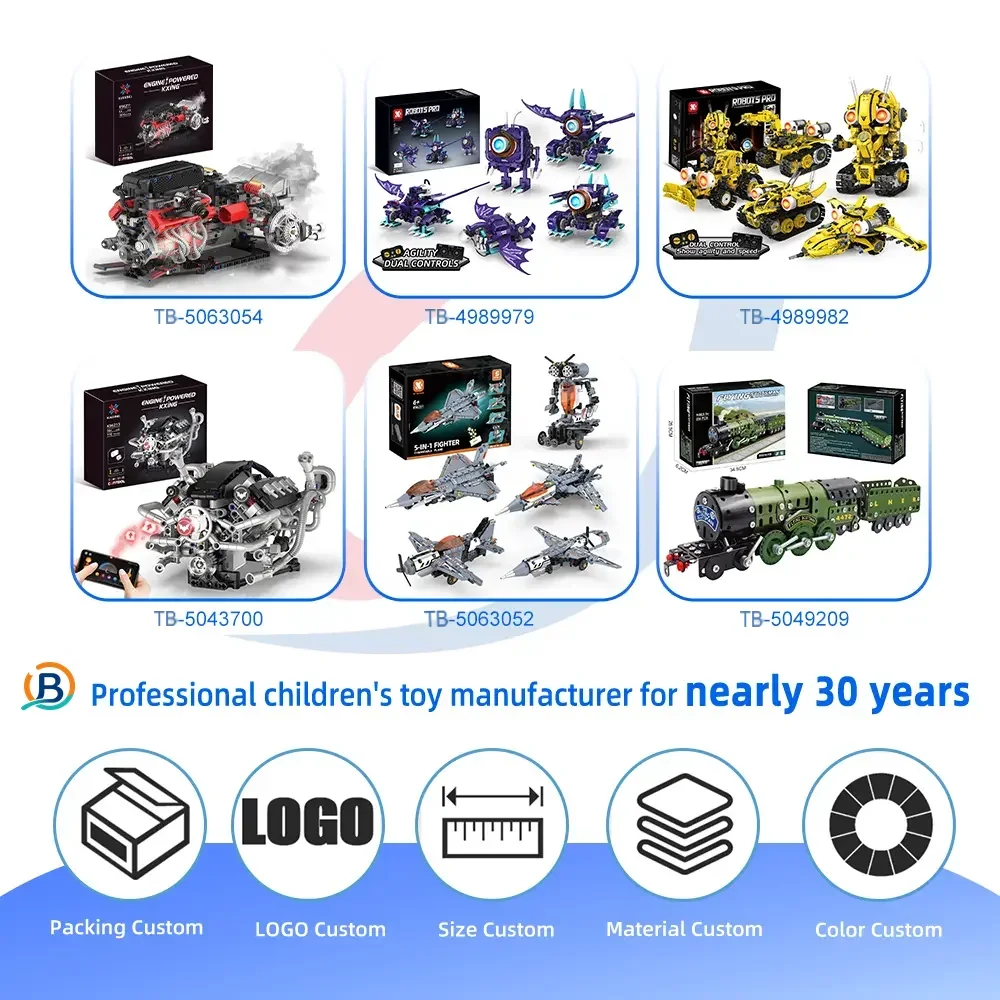 STEM Robot Building Kit, 5-in-1 Robot, Programmable, Remote & App Control (TB-5063053) — product photograph 6