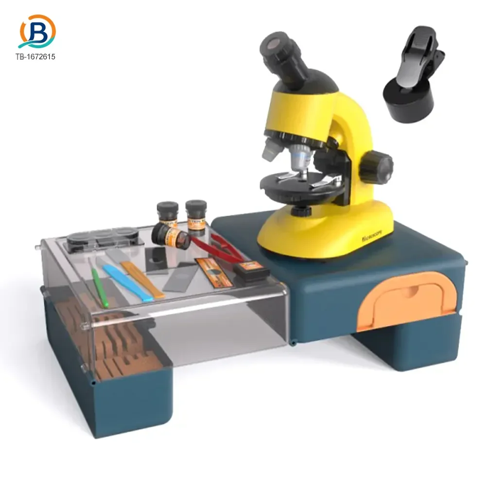Scientific Microscope Toy, LED 100X-1200X Magnification (TB-1672615) — product photograph 1
