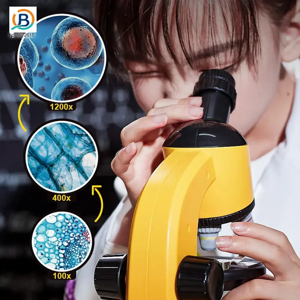 Scientific Microscope Toy, LED 100X-1200X Magnification (TB-1672615) — product photograph 4