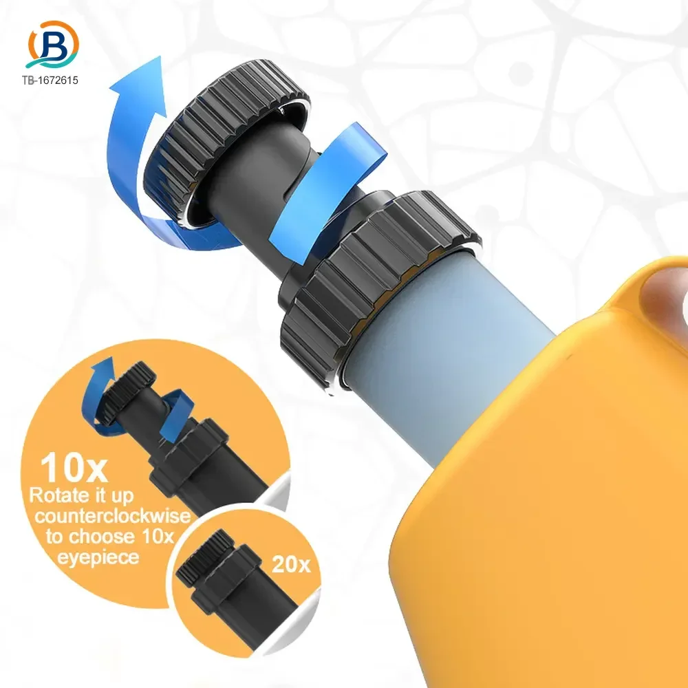 Scientific Microscope Toy, LED 100X-1200X Magnification (TB-1672615) — product photograph 5