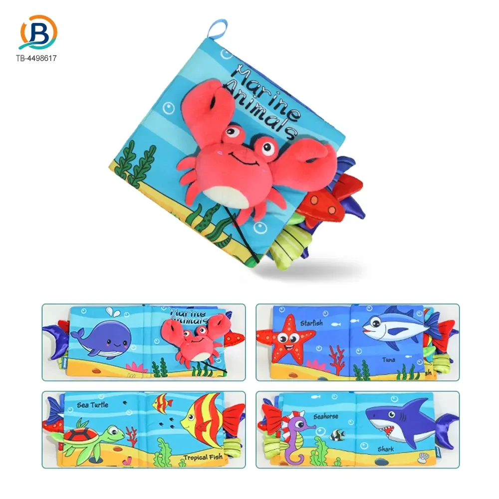 Animal Soft Books with Crinkle Tails, Early Education Toy Supplies (TB-4498617) — product photograph 2