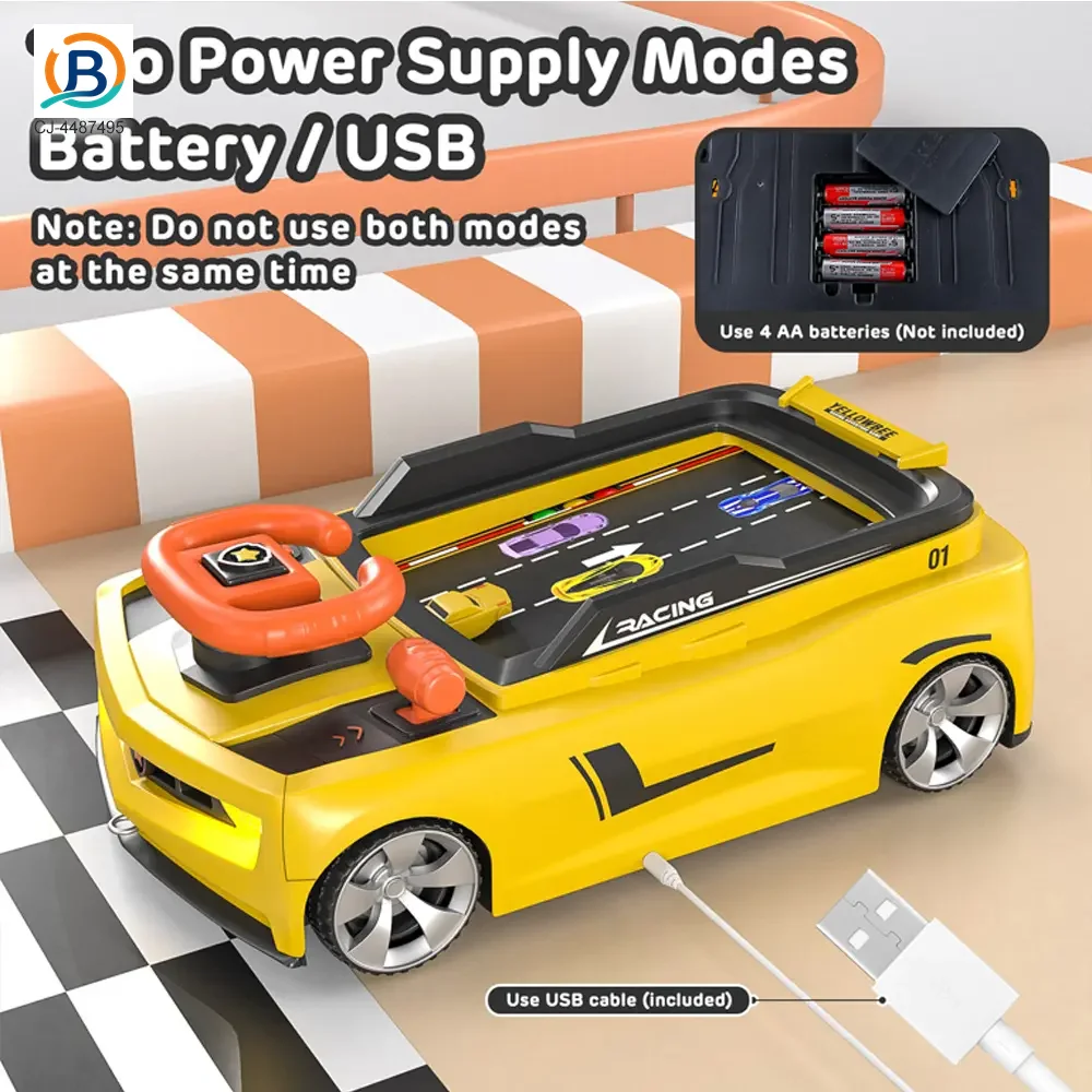 Racing Adventure Game Steering Wheel Toy with Music and Light (TB-4487495) — product photograph 3