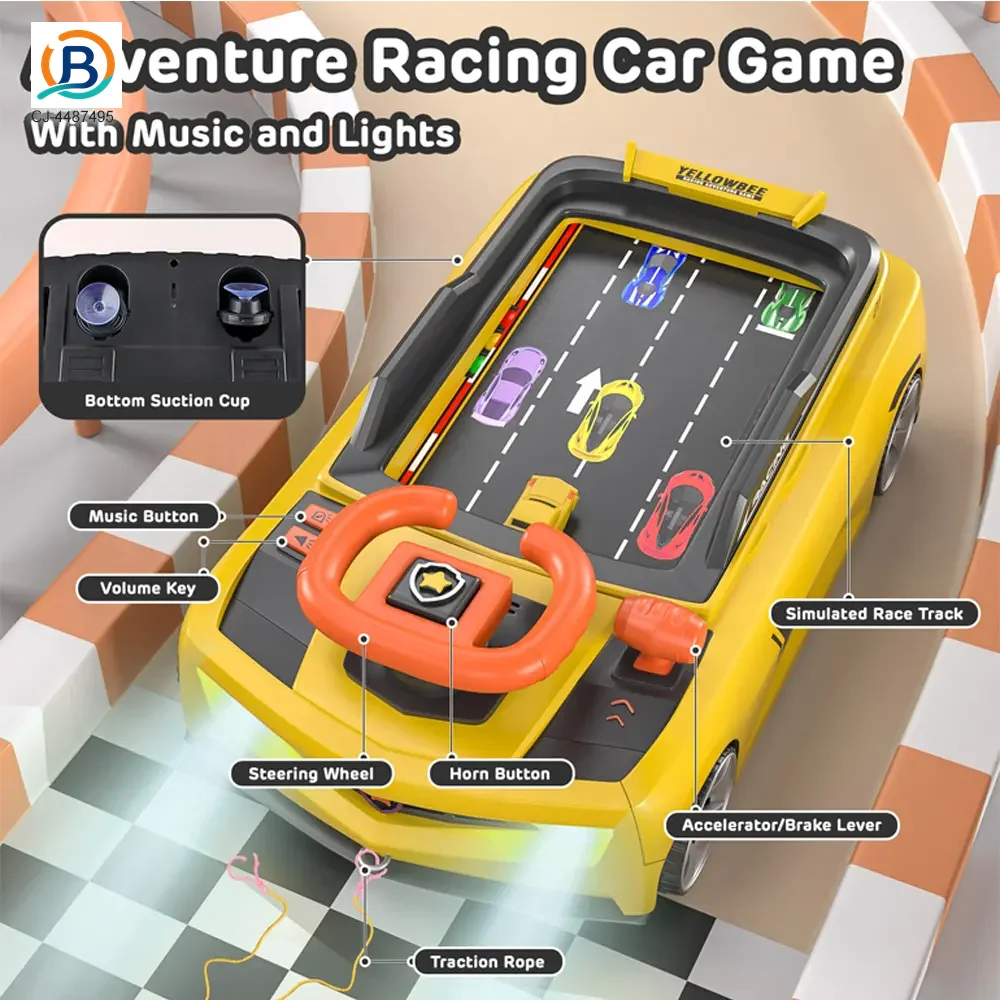 Racing Adventure Game Steering Wheel Toy with Music and Light (TB-4487495) — product photograph 4
