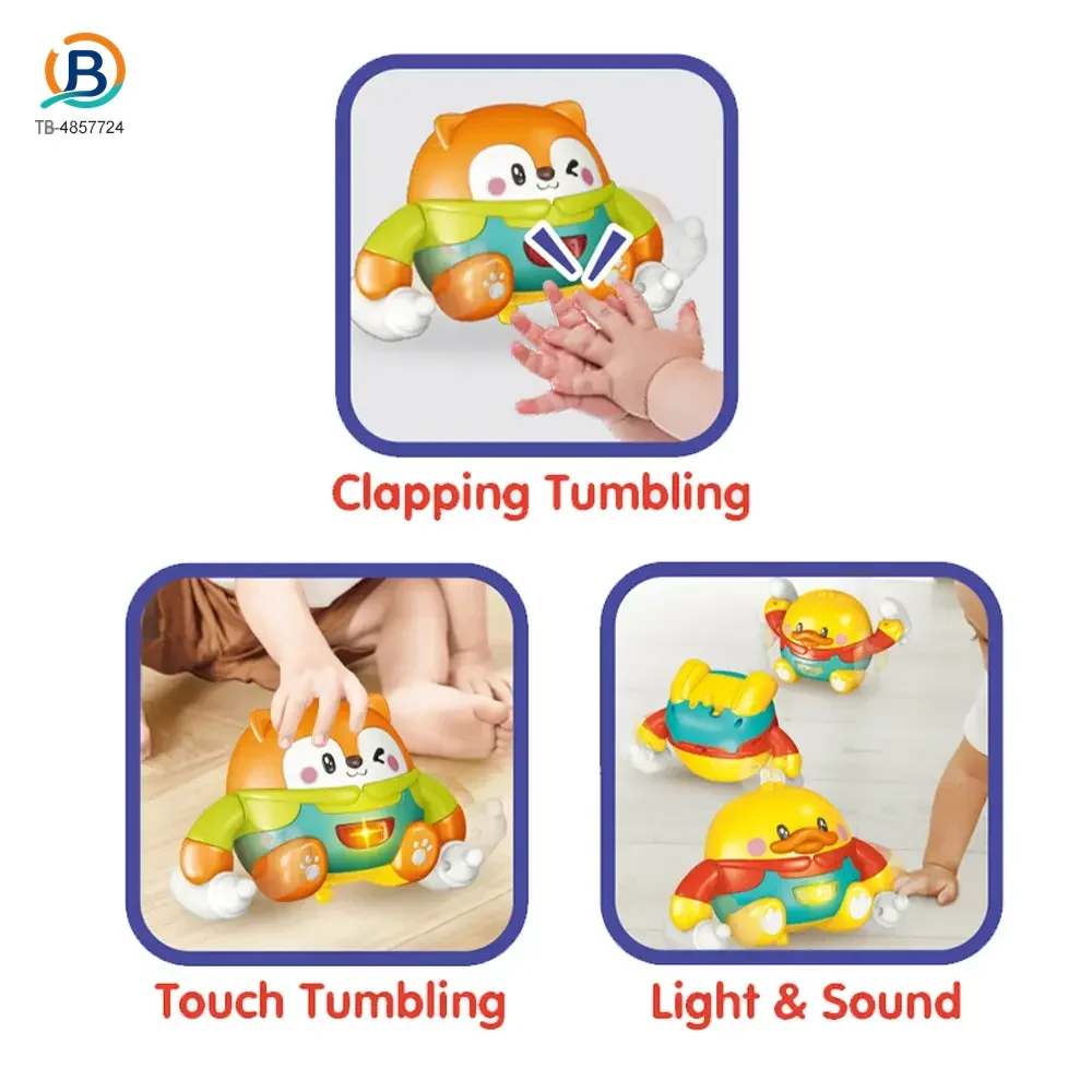 Tumbling Pet Crawling Toy with Lights, Music & Voice Sensor (TB-4857724) — product photograph 2