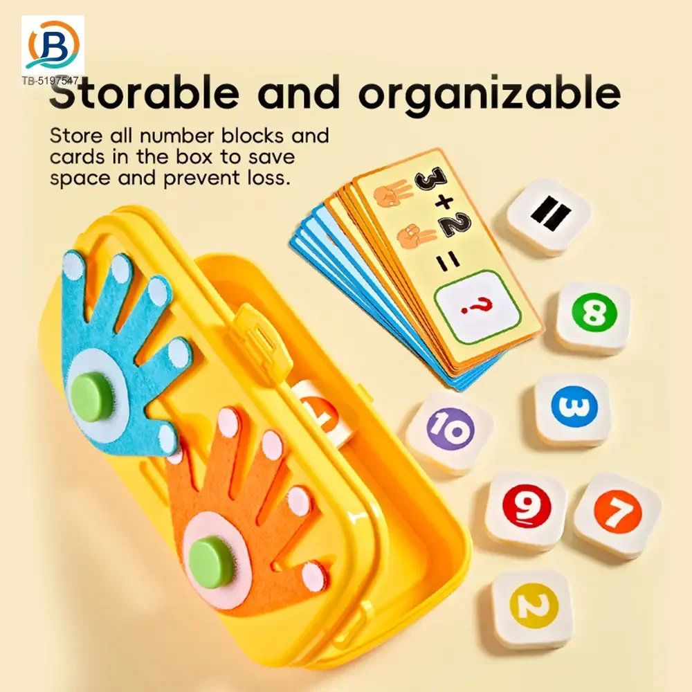 Finger Counting Board, Educational Number Logic Game for Kids (TB-5197547) — product photograph 3