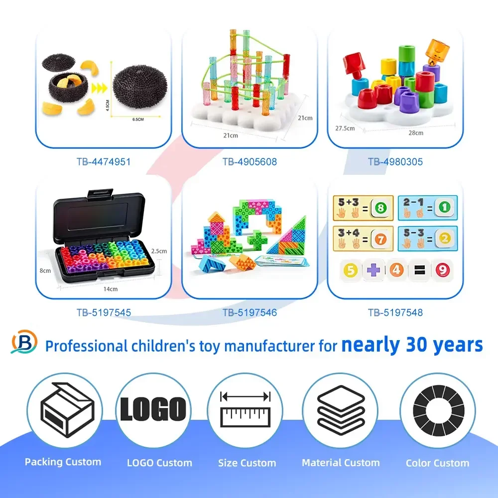 Finger Counting Board, Educational Number Logic Game for Kids (TB-5197547) — product photograph 4