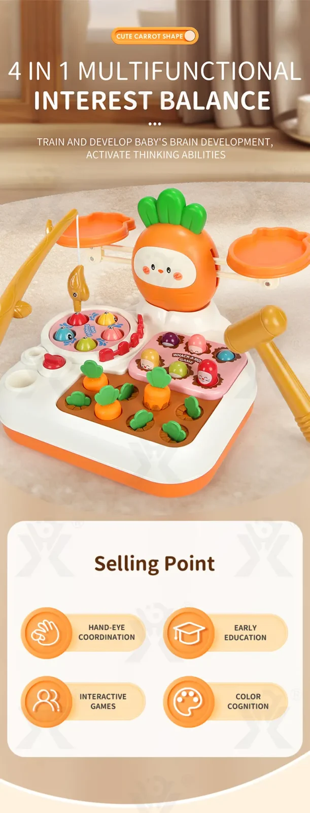 4-in-1 Multi-Activity Toy (TB-4274271) — illustrated product details, panel 1