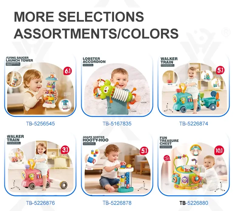 6-in-1 Multi-Function Activity Train Toy, Baby Montessori Sensory Toys Supply (TB-5219039) — illustrated product details, panel 9