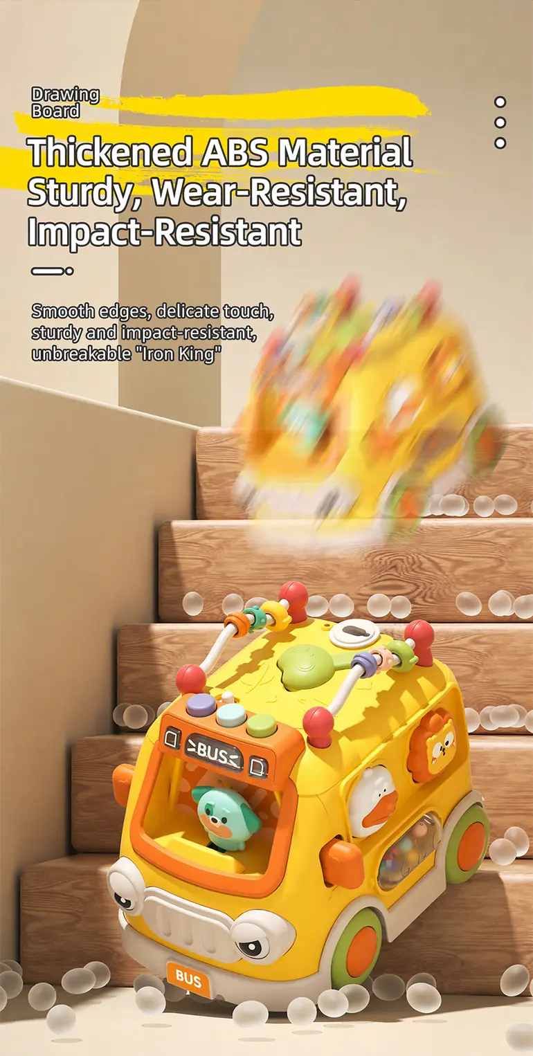 Activity Shape Sorting Bus, Educational Baby Musical Toy (TB-5316417) — illustrated product details, panel 6
