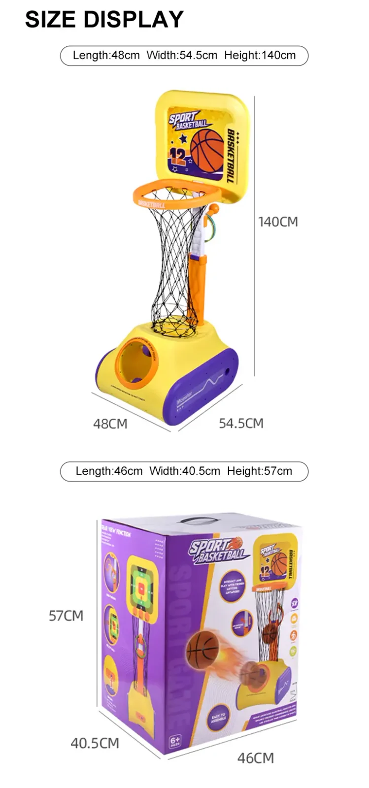 Basketball Shooting Machine Toy Supplies (TB-5170675) — illustrated product details, panel 9