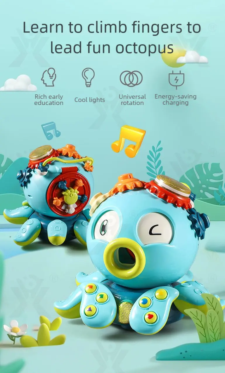 Crawling Octopus Toy For Early Learning (TB-2893845) — illustrated product details, panel 1