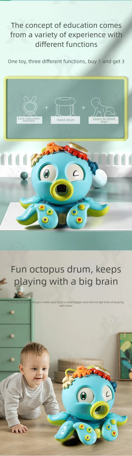Crawling Octopus Toy For Early Learning (TB-2893845) — illustrated product details, panel 2