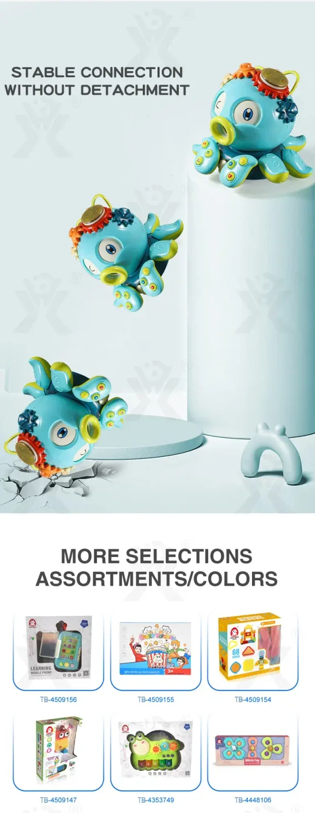 Crawling Octopus Toy For Early Learning (TB-2893845) — illustrated product details, panel 6