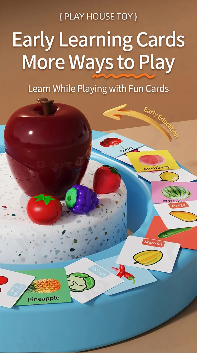 Pretend Play Kitchen Cutting Fruits Vegetables Toys (TB-5083803) — illustrated product details, panel 5