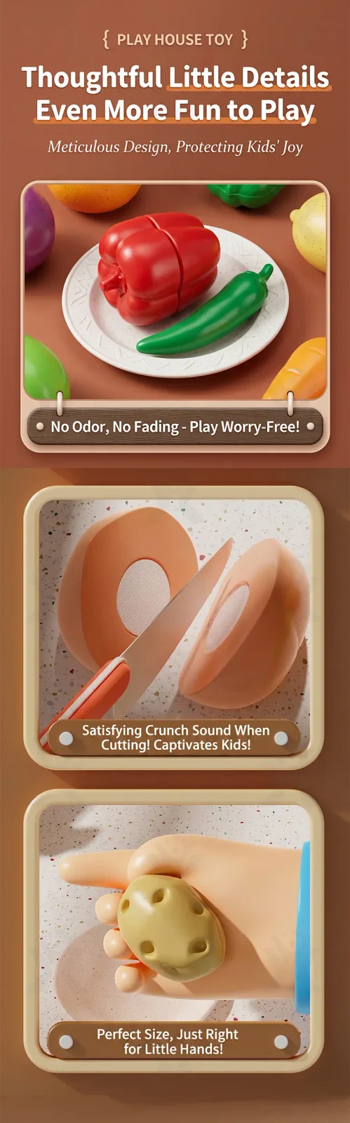 Pretend Play Kitchen Cutting Fruits Vegetables Toys (TB-5083803) — illustrated product details, panel 7