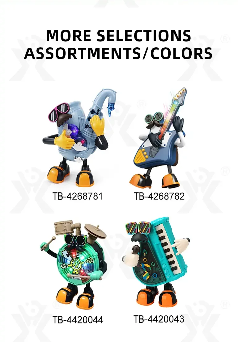 Baby Dancing Drum Instrument Electric Music Robot Toy (TB-4420044) — illustrated product details, panel 6