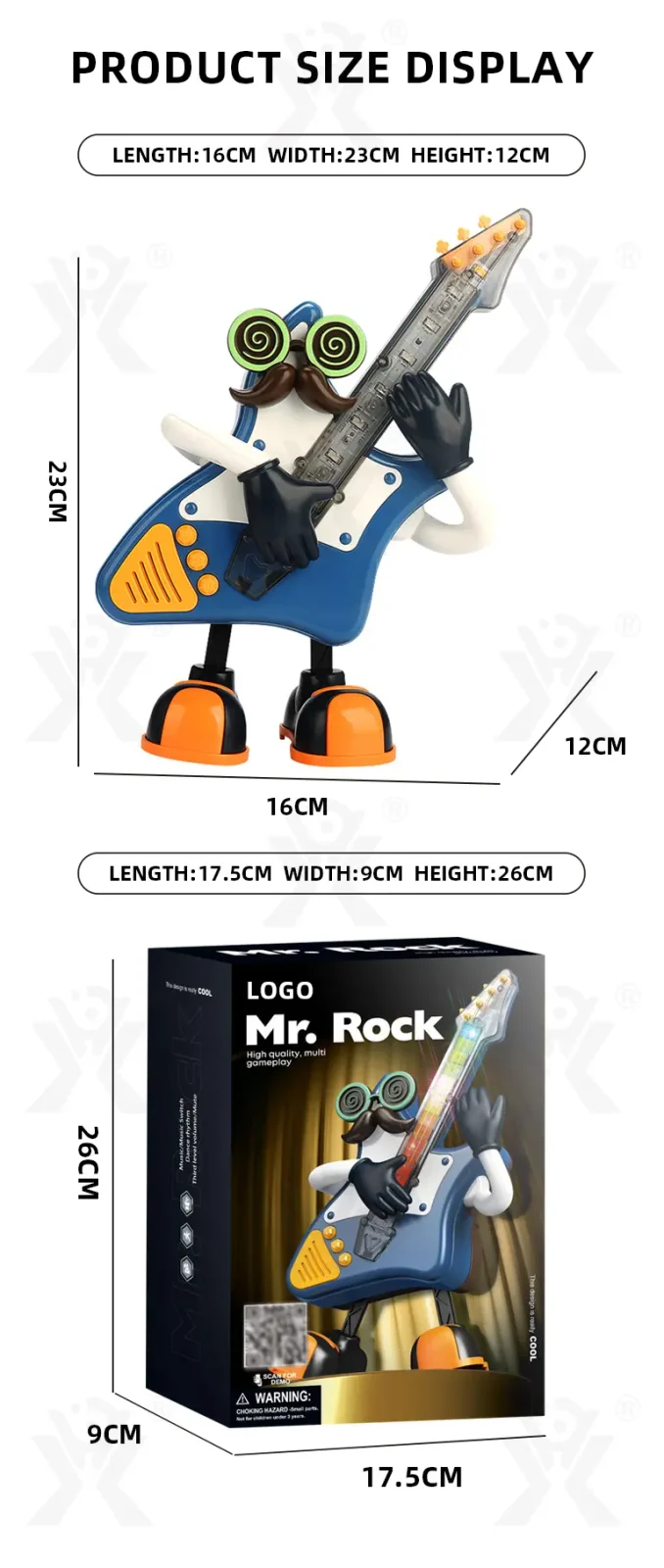 Kids Dancing Rocking Guitar Musical Toy (TB-4268782) — illustrated product details, panel 16