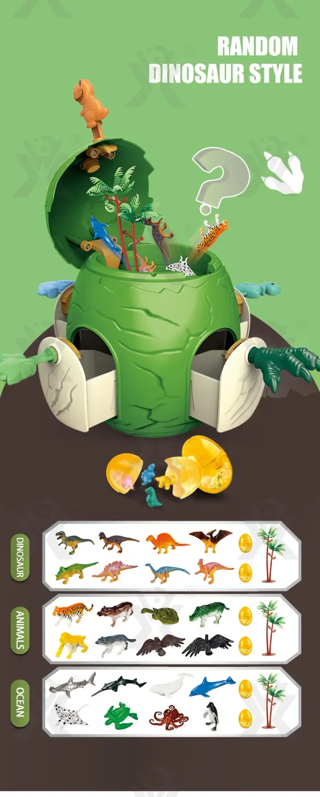 Articulated Dinosaur Egg Surprise Blind Box (TB-5103219) — illustrated product details, panel 2