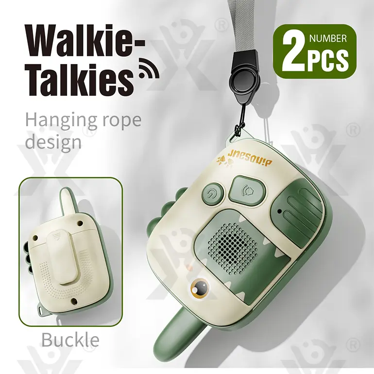 Dinosaur Walkie Talkies, 300M Range (TB-4533447) — illustrated product details, panel 6