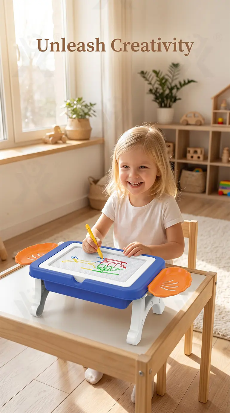 Educational Construction Table Toy & Magnetic Drawing Board (TB-5127134) — illustrated product details, panel 3